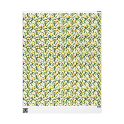 Farmers Market Wrapping Paper Roll Farm Fresh Pears Rustic Country Fruit Eco Friendly Farmhouse Kitchen Organic Gift Wrap #62