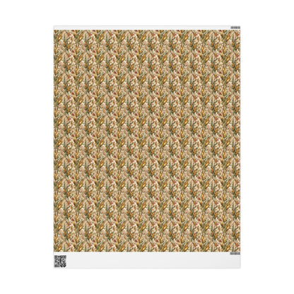 Farmers Market Wrapping Paper Roll Eco Rustic Corn Design Farm Fresh Vegetable Farmhouse Country Kitchen Gift Wrap #71