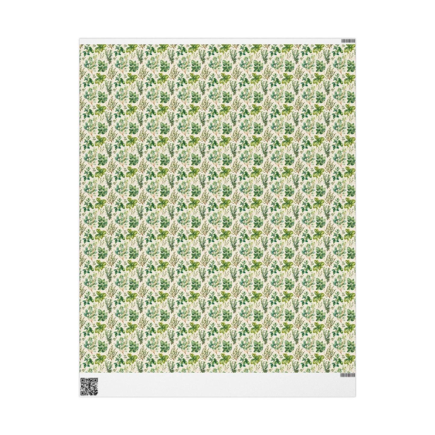 Farmers Market Wrapping Paper Roll Farmhouse Rustic Herbs Theme Eco Friendly Country Kitchen Basil Rosemary Gift Wrap #57