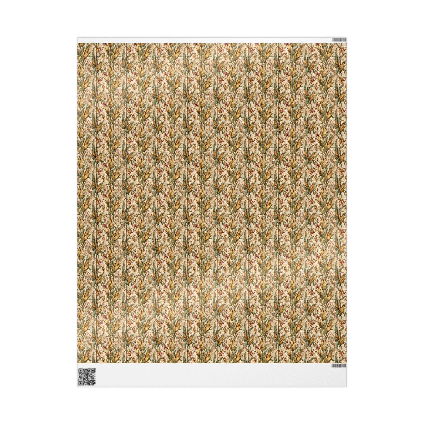 Farmers Market Wrapping Paper Roll Eco Rustic Corn Design Farm Fresh Vegetable Farmhouse Country Kitchen Gift Wrap #71