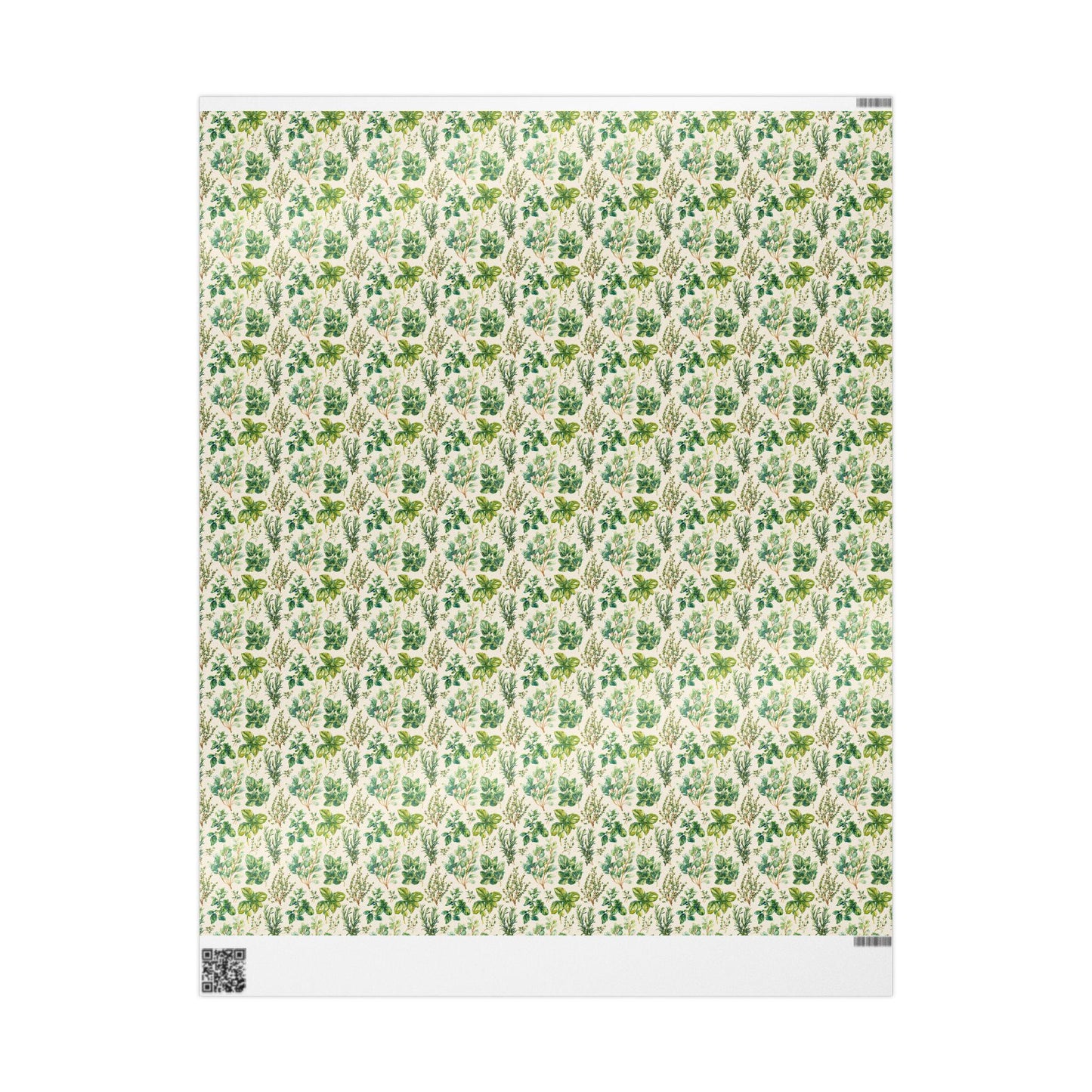 Farmers Market Wrapping Paper Roll Farmhouse Rustic Herbs Theme Eco Friendly Country Kitchen Basil Rosemary Gift Wrap #57