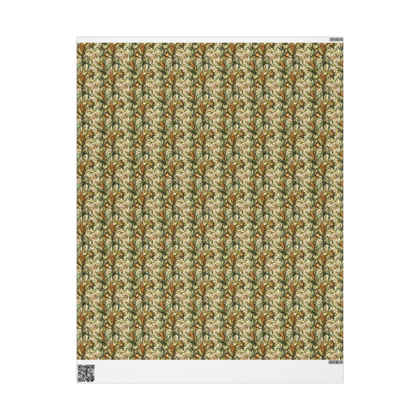 Farmers Market Wrapping Paper Roll Rustic Country Kitchen Corn Farm Fresh Vegetables Eco Farmhouse Organic Gift Wrap #72
