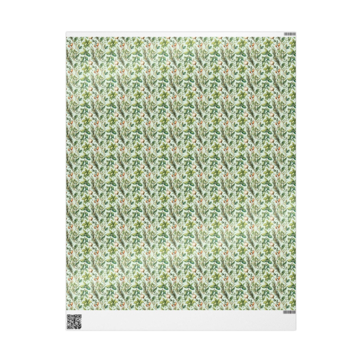 Farmers Market Wrapping Paper Roll Eco Rustic Herbs Design Farmhouse Kitchen Basil Parsley Thyme Organic Gift Wrap #56