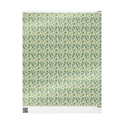Farmers Market Wrapping Paper Roll Eco Rustic Herbs Design Farmhouse Kitchen Basil Parsley Thyme Organic Gift Wrap #56
