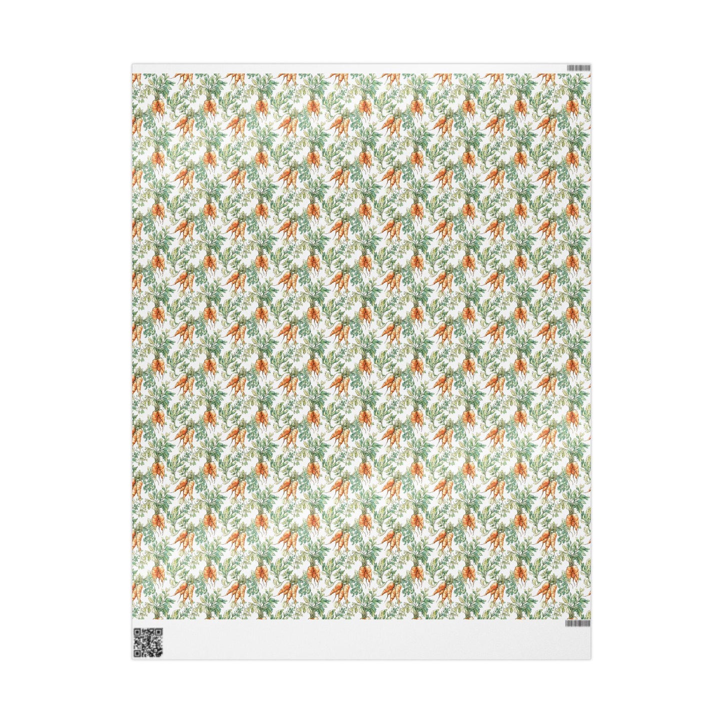 Farmers Market Wrapping Paper Roll Farmhouse Rustic Carrots Illustration Organic Eco Country Kitchen Vegetables Gift Wrap #59