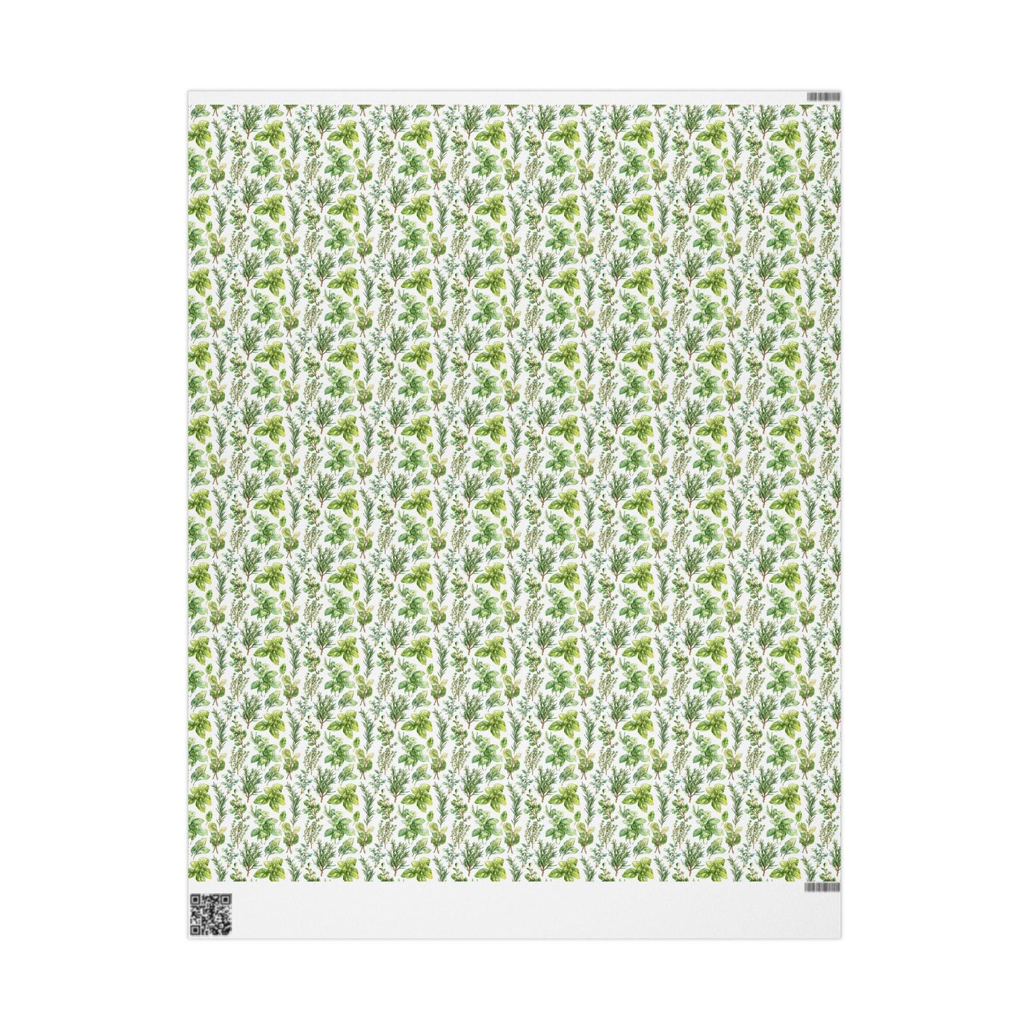 Farmers Market Wrapping Paper Roll Farm Fresh Herbs Rustic Kitchen Basil Parsley Thyme Eco Friendly Farmhouse Gift Wrap #54