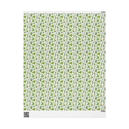 Farmers Market Wrapping Paper Roll Farm Fresh Herbs Rustic Kitchen Basil Parsley Thyme Eco Friendly Farmhouse Gift Wrap #54
