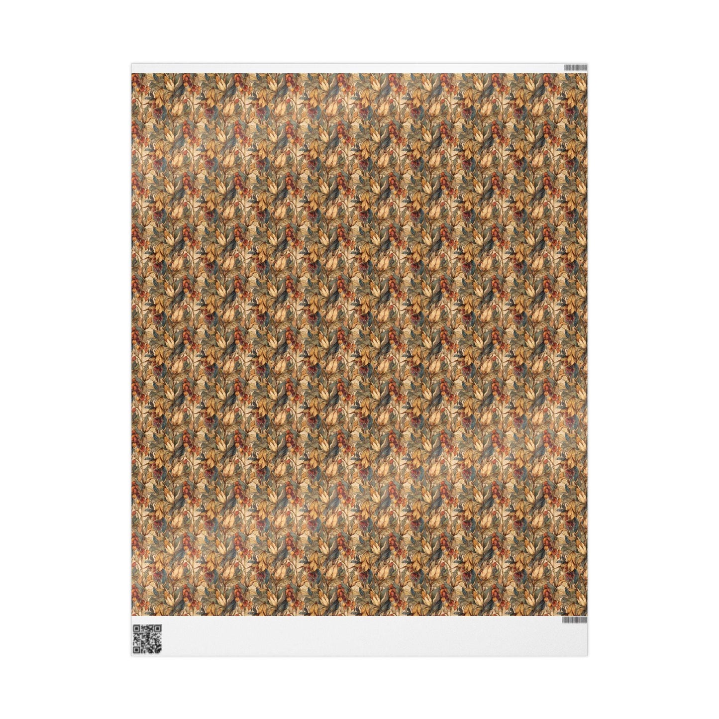 Farmers Market Wrapping Paper Roll Rustic Farmhouse Corn Illustration Eco Friendly Country Kitchen Organic Gift Wrap #70
