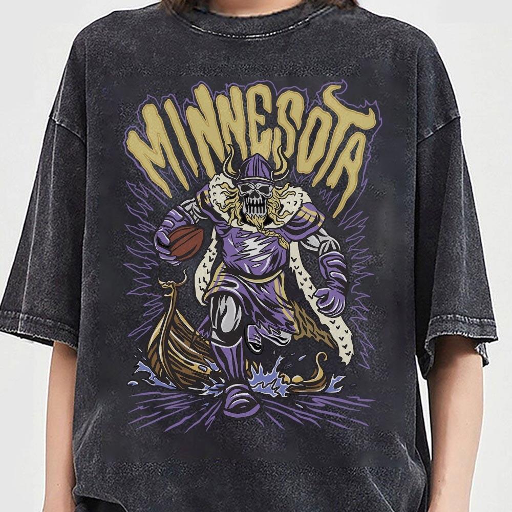 Minnesota Football Skull Vintage Shirt