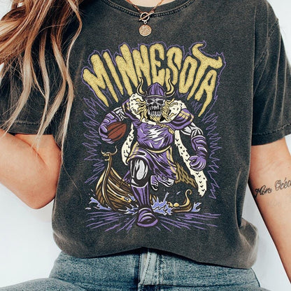 Minnesota Football Skull Vintage Shirt