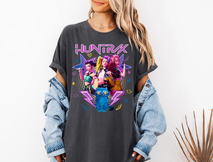 Kpop Demon Hunters Shirt, Huntrix Girl T-Shirt, Kpop idol group Shirt, Mira, Rumi, Joey Shirt,Demon Hunter Merch, Gift for Huntrix fan Shirt