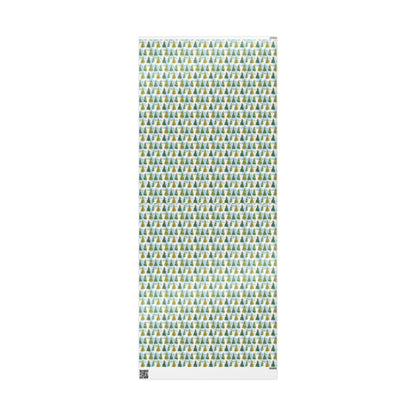 Retro Christmas Wrapping Paper, Vintage-Inspired Holiday Gift Wrap Roll, Custom Winter Theme Packaging #5