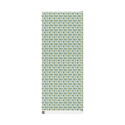 Retro Christmas Wrapping Paper, Vintage-Inspired Holiday Gift Wrap Roll, Custom Winter Theme Packaging #5