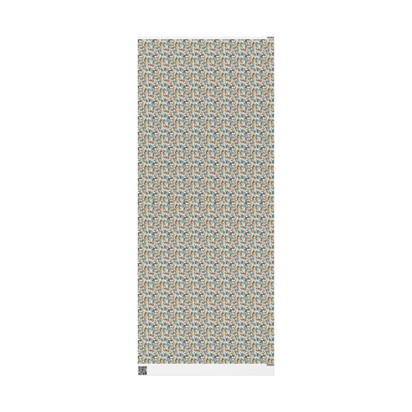 Vintage Christmas village Wrapping Paper Roll, Custom Holiday Gift Wrap, Retro Style Christmas Packaging Idea #8