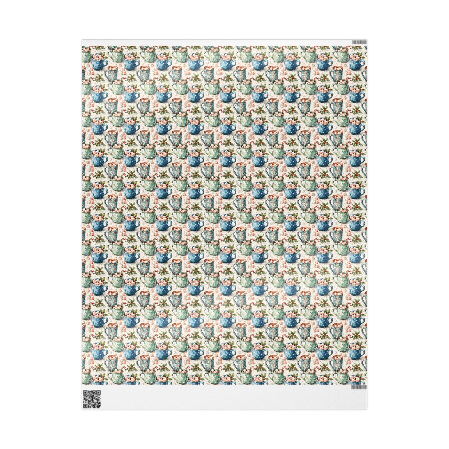 Retro Christmas Wrapping Paper, Vintage Holiday Wrap Roll, Custom Printed Christmas Gift Paper #14