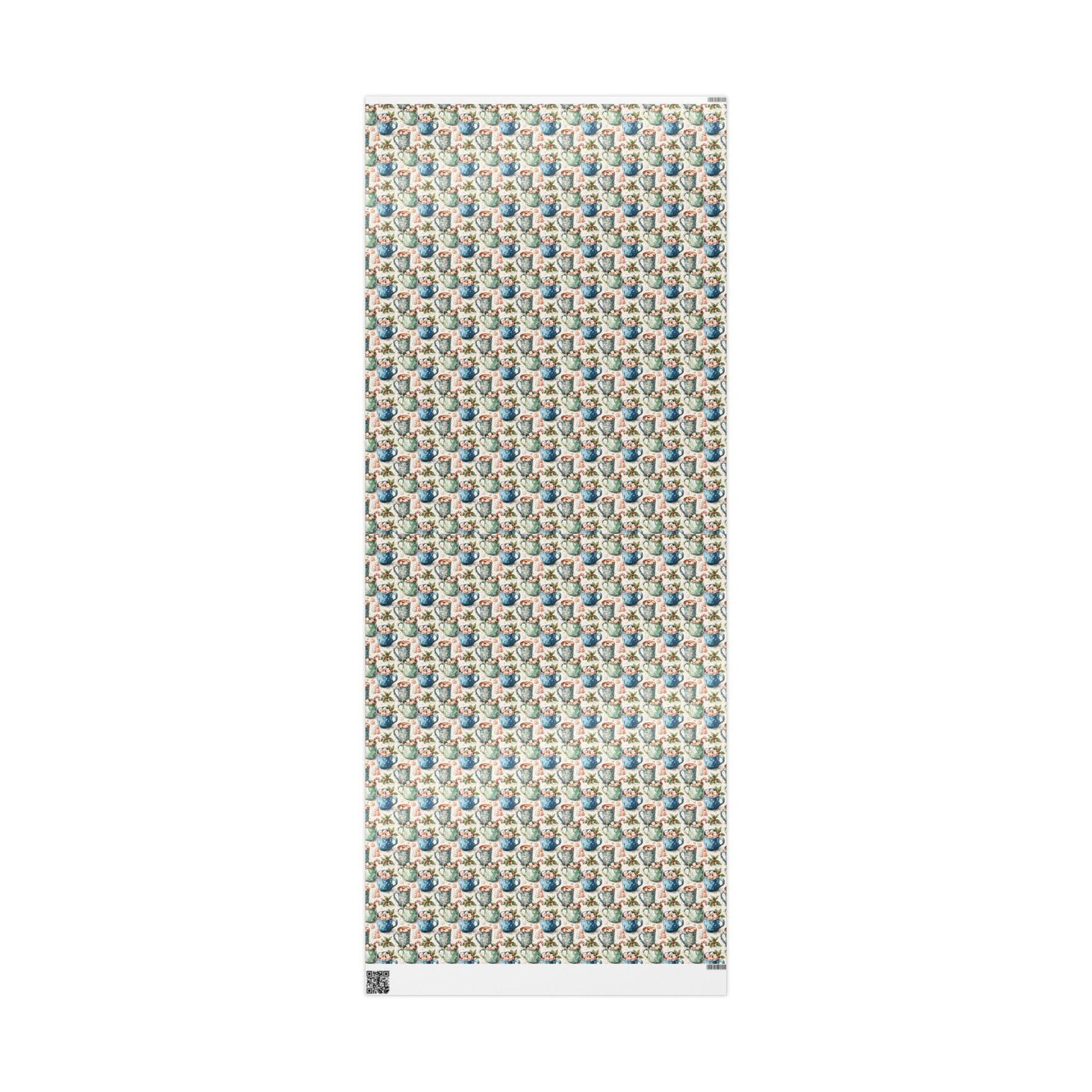 Retro Christmas Wrapping Paper, Vintage Holiday Wrap Roll, Custom Printed Christmas Gift Paper #14
