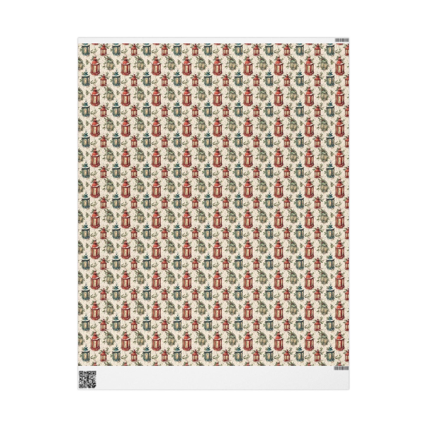 Vintage Christmas Wrapping Paper, Retro Holiday Wrap Roll, Custom Scandinavian Christmas Theme #22