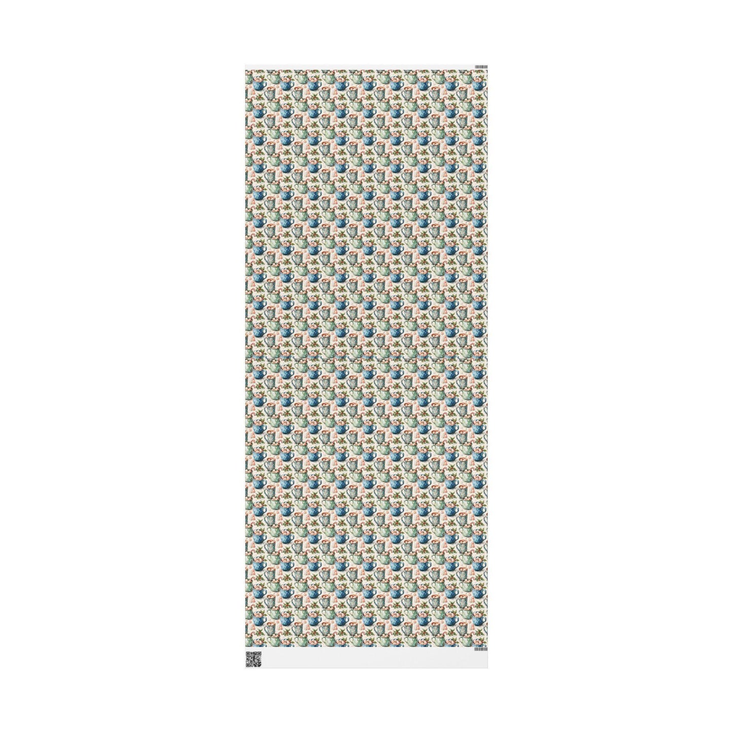 Retro Christmas Wrapping Paper, Vintage Holiday Wrap Roll, Custom Printed Christmas Gift Paper #14