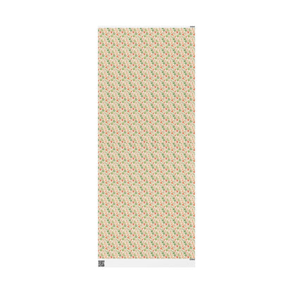 Retro Swedish Christmas Wrapping Paper Roll, Vintage Style Holiday Wrap, Custom Retro Gift Packaging #25