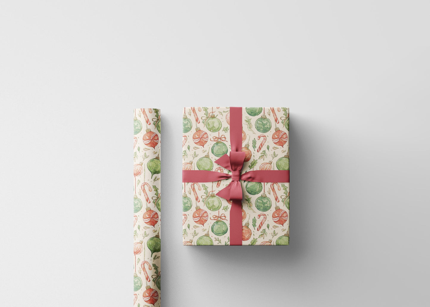 Retro Swedish Christmas Wrapping Paper Roll, Vintage Style Holiday Wrap, Custom Retro Gift Packaging #25