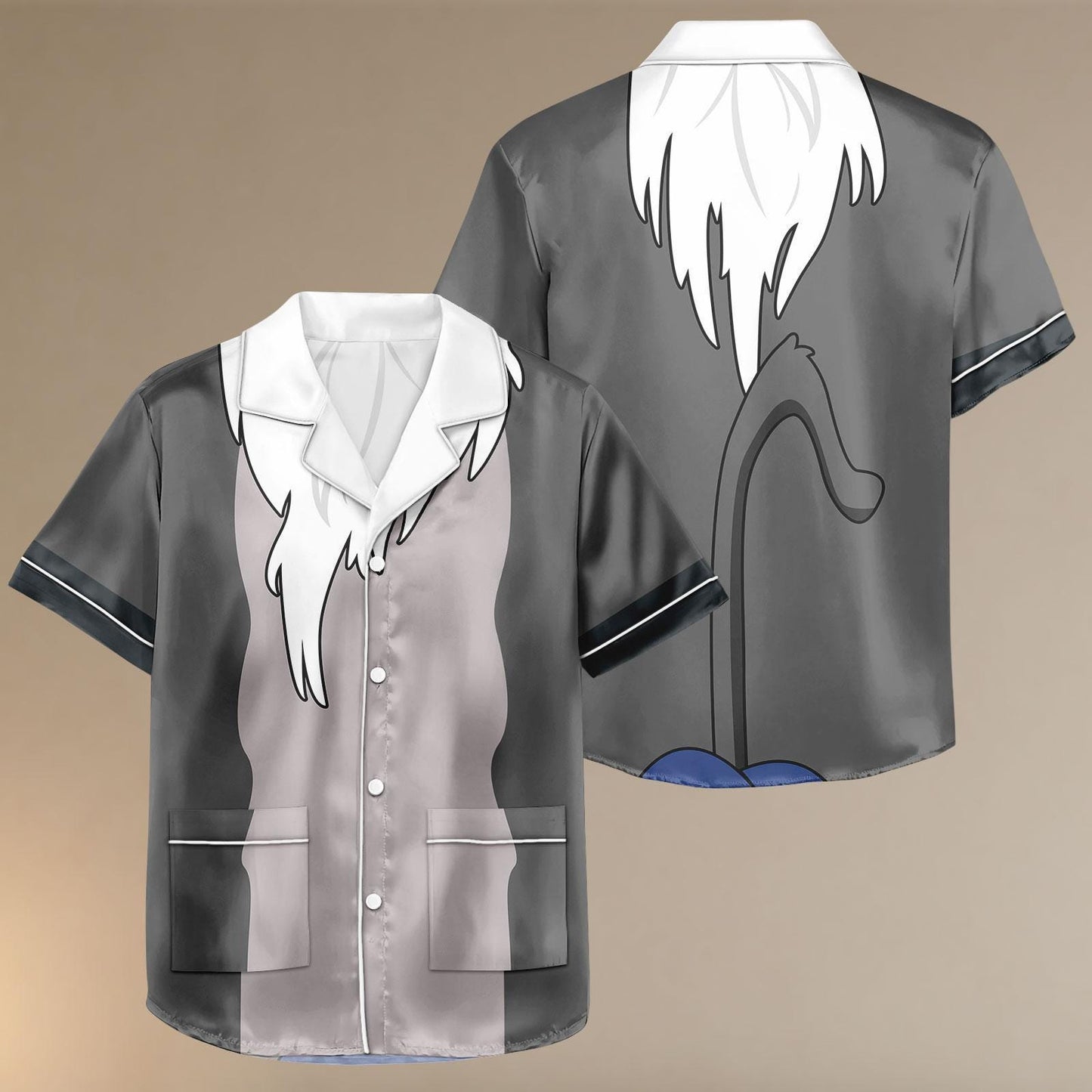 Rafiki Costume Satin Pajama Set, The Lion King Sleepwear for Women, Cartoon Cosplay PJs, Short Sleeve Set, Gift for Her, Pajamas shorts