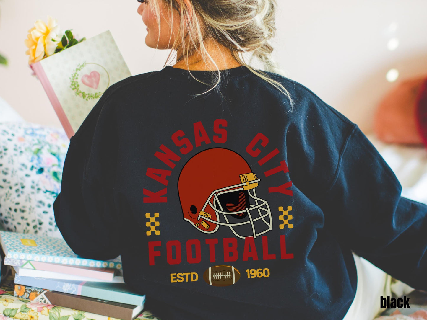 Kansas City Football Vintage 90s Style Shirt, Kansas City Football Crewneck Sweatshirt, Football Shirt, Kansas City Fan Gifts