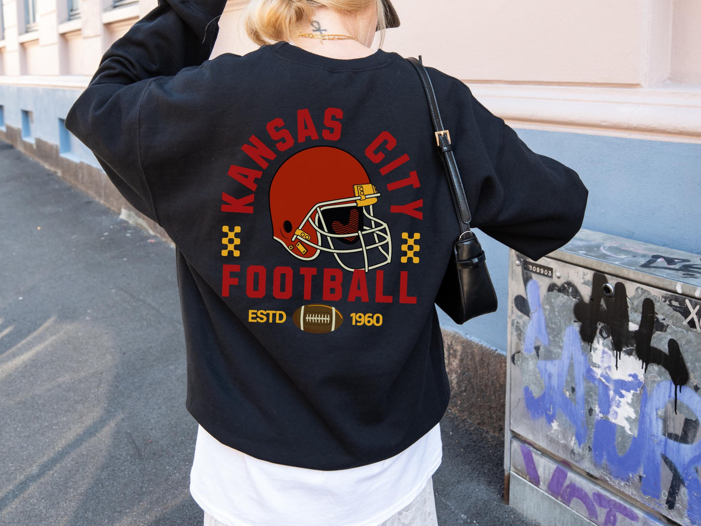 Kansas City Football Vintage 90s Style Shirt, Kansas City Football Crewneck Sweatshirt, Football Shirt, Kansas City Fan Gifts