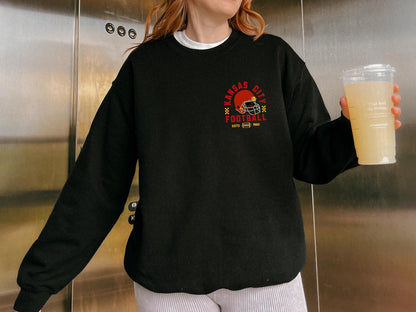 Kansas City Football Vintage 90s Style Shirt, Kansas City Football Crewneck Sweatshirt, Football Shirt, Kansas City Fan Gifts