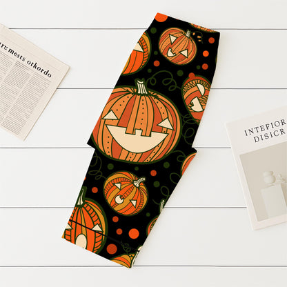 Halloween Pumpkin Pajamas Set, Scary Pumpkin Sleepwear, Halloween Pattern Homewear, Cozy Loungewear, Spooky Season Gift