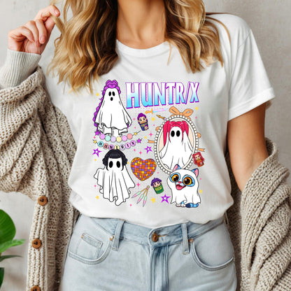 Kpop Huntrix Halloween Shirt, Kpop Demon Hunters Shirt, Huntrix Girl TShirt, Kpop idol Group Shirt, Demon Hunter Merch, Gift For Huntrix Fan