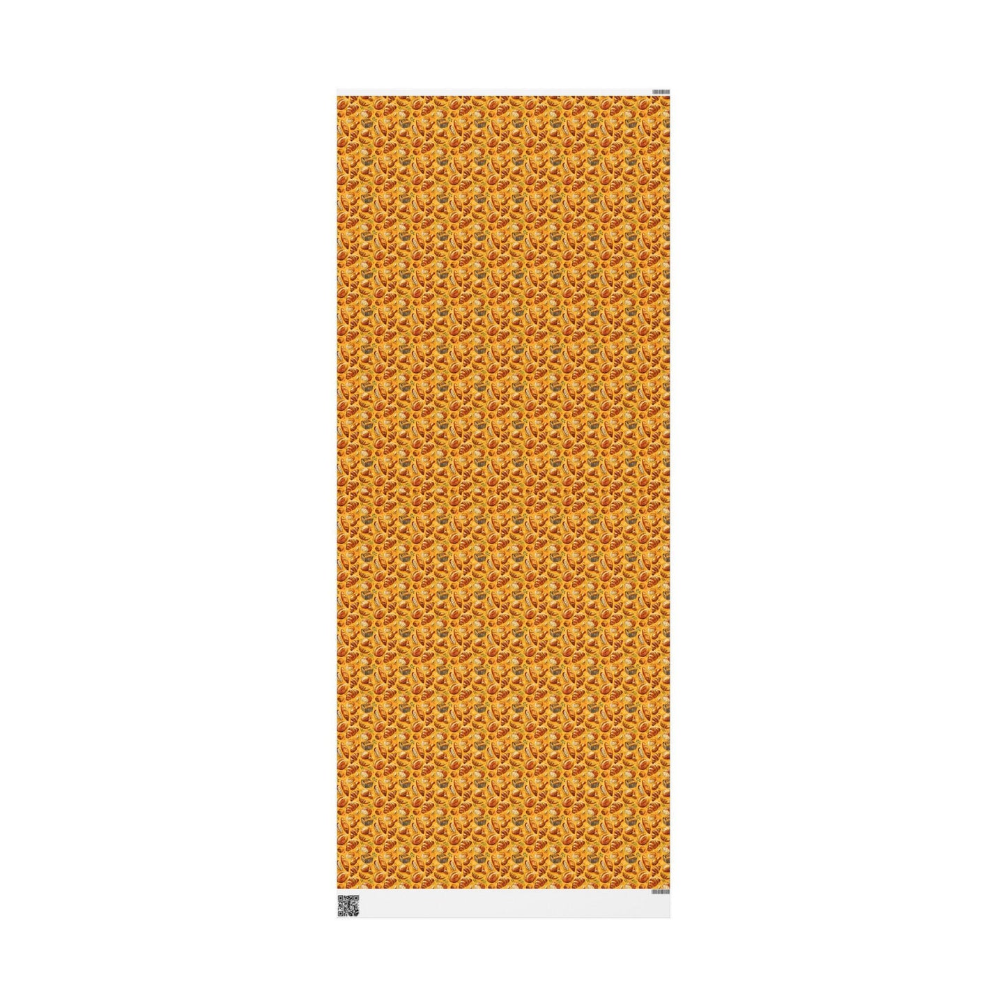 Farmers Market Wrapping Paper Roll Rustic Farmhouse Baguettes and Croissants Pastry Design Eco Country Kitchen Gift Wrap #84
