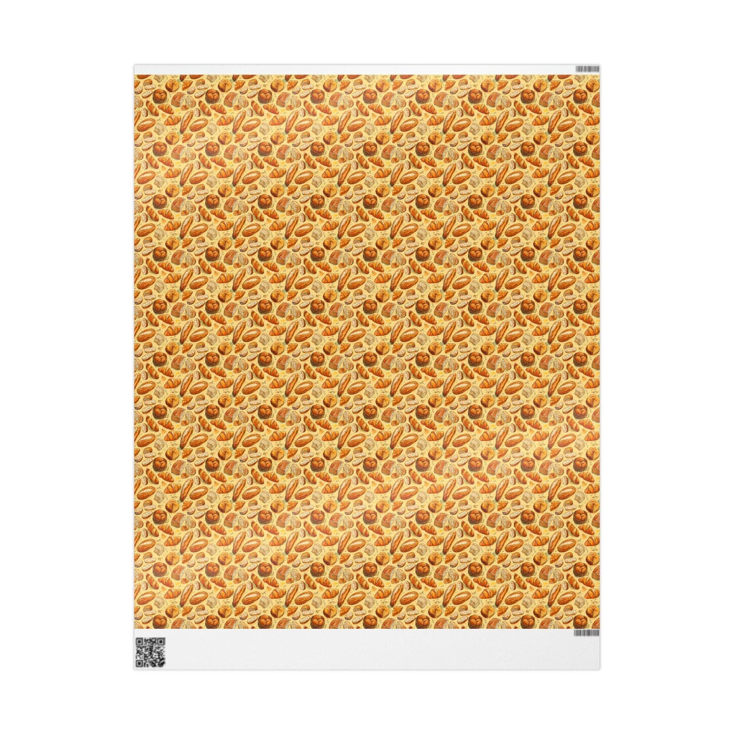 Farmers Market Wrapping Paper Roll Farm Fresh Baguettes Croissants Rustic French Bakery Eco Friendly Kitchen Gift Wrap #83