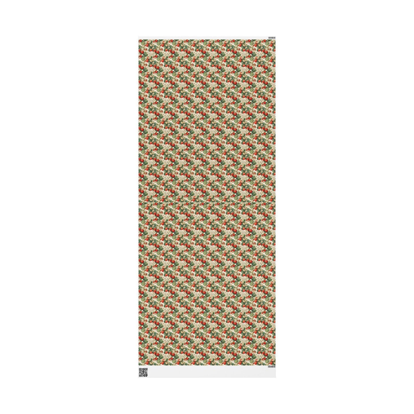 Farmers Market Wrapping Paper Roll Eco Rustic Strawberries Design Farm Fresh Fruit Farmhouse Country Kitchen Gift Wrap #96
