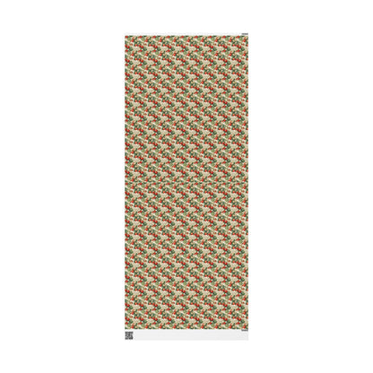 Farmers Market Wrapping Paper Roll Eco Rustic Strawberries Design Farm Fresh Fruit Farmhouse Country Kitchen Gift Wrap #96