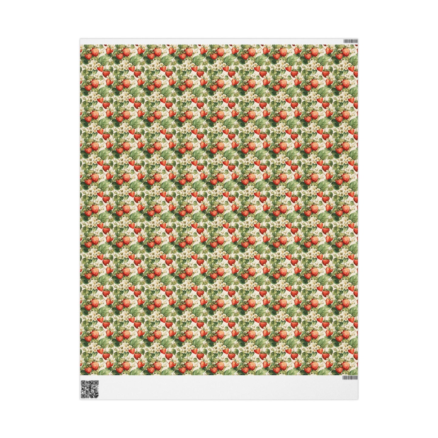 Farmers Market Wrapping Paper Roll Farm Fresh Strawberries Rustic Country Fruit Eco Friendly Farmhouse Kitchen Gift Wrap #94