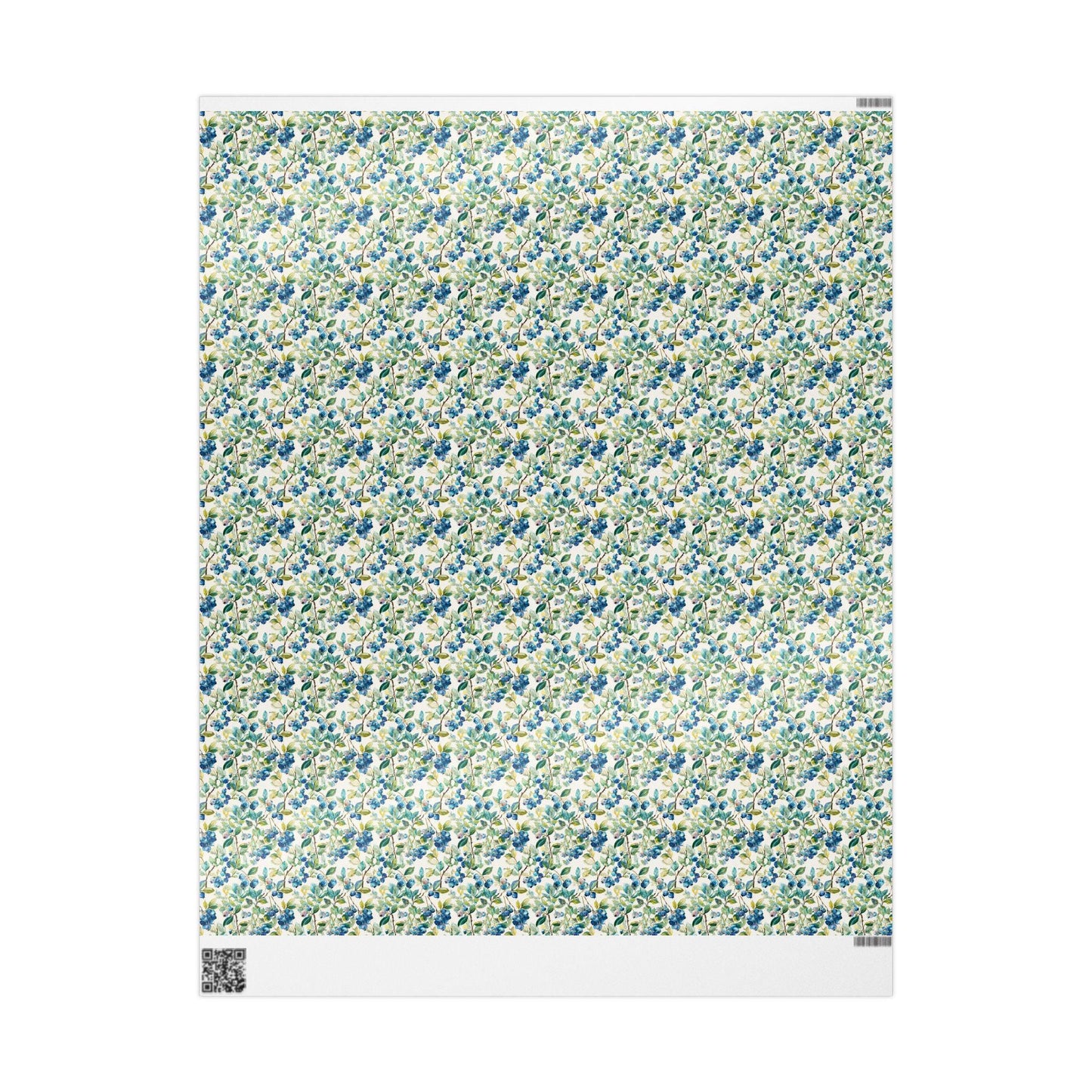 Farmers Market Wrapping Paper Roll Rustic Country Kitchen Blueberries Farm Fresh Fruit Eco Friendly Farmhouse Gift Wrap #82