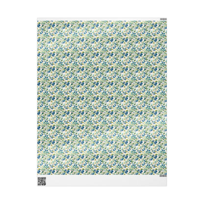 Farmers Market Wrapping Paper Roll Rustic Country Kitchen Blueberries Farm Fresh Fruit Eco Friendly Farmhouse Gift Wrap #82