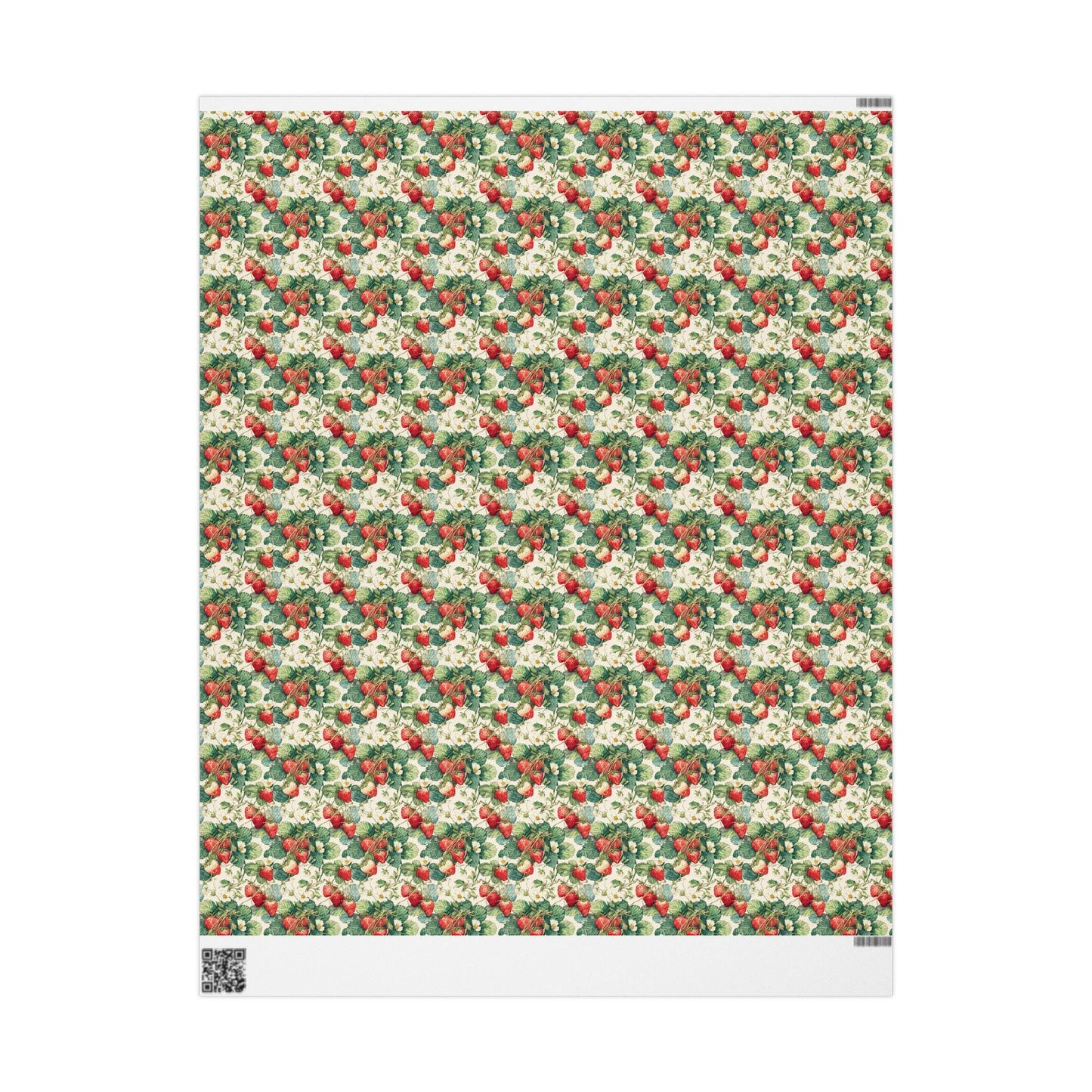 Farmers Market Wrapping Paper Roll Rustic Country Kitchen Strawberries Farm Fresh Fruit Eco Farmhouse Organic Gift Wrap #97