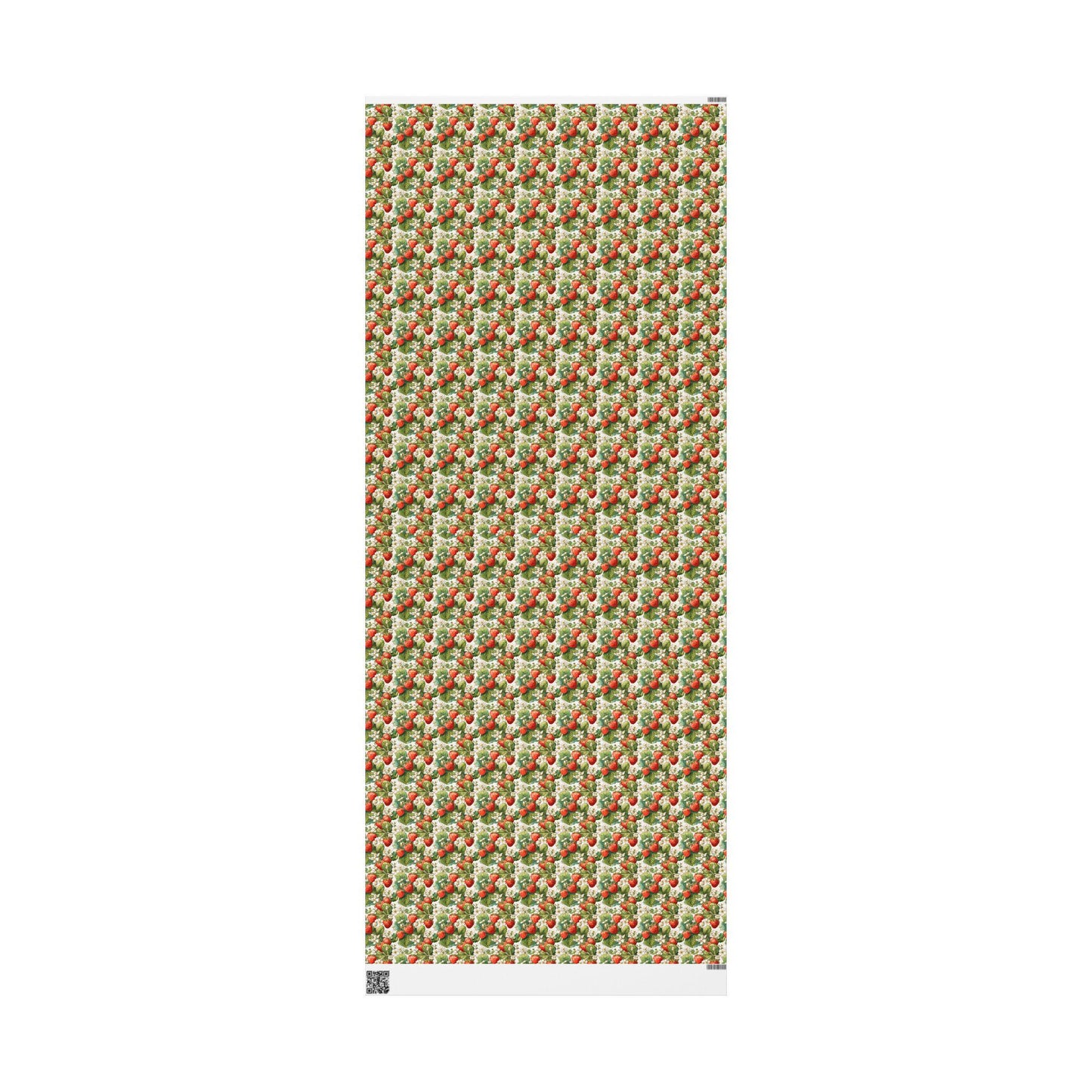 Farmers Market Wrapping Paper Roll Rustic Farmhouse Strawberries Illustration Eco Friendly Country Kitchen Organic Gift Wrap #95