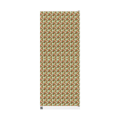 Farmers Market Wrapping Paper Roll Rustic Farmhouse Strawberries Illustration Eco Friendly Country Kitchen Organic Gift Wrap #95