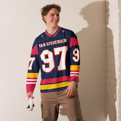 Racing #97 Inspired Oversized Unisex Hockey Jersey – Recycled Polyester Unisex Racing Top for Fans