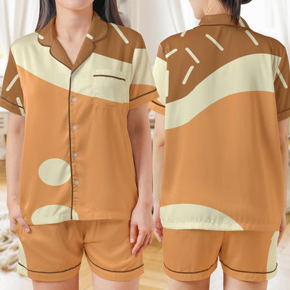 Mother Blue Dog Pajama Set, Mum Heeler Cosplay Sleepwear, Blue Heeler Loungewear Set, Chilli Dog Cosplay Pajamas, Red Heeler Pjs, Red Dog