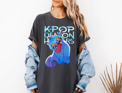 Kpop Demon Hunters Tiger Shirt, Derpy the Tiger And Bird Demon Hunter Tiger Shirt, Hunters Tiger Fan, Animal Shirt, Kpop Movie Fan Gift