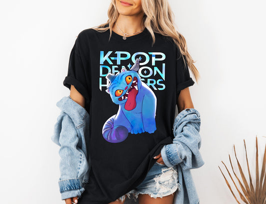 Kpop Demon Hunters Tiger Shirt, Derpy the Tiger And Bird Demon Hunter Tiger Shirt, Hunters Tiger Fan, Animal Shirt, Kpop Movie Fan Gift