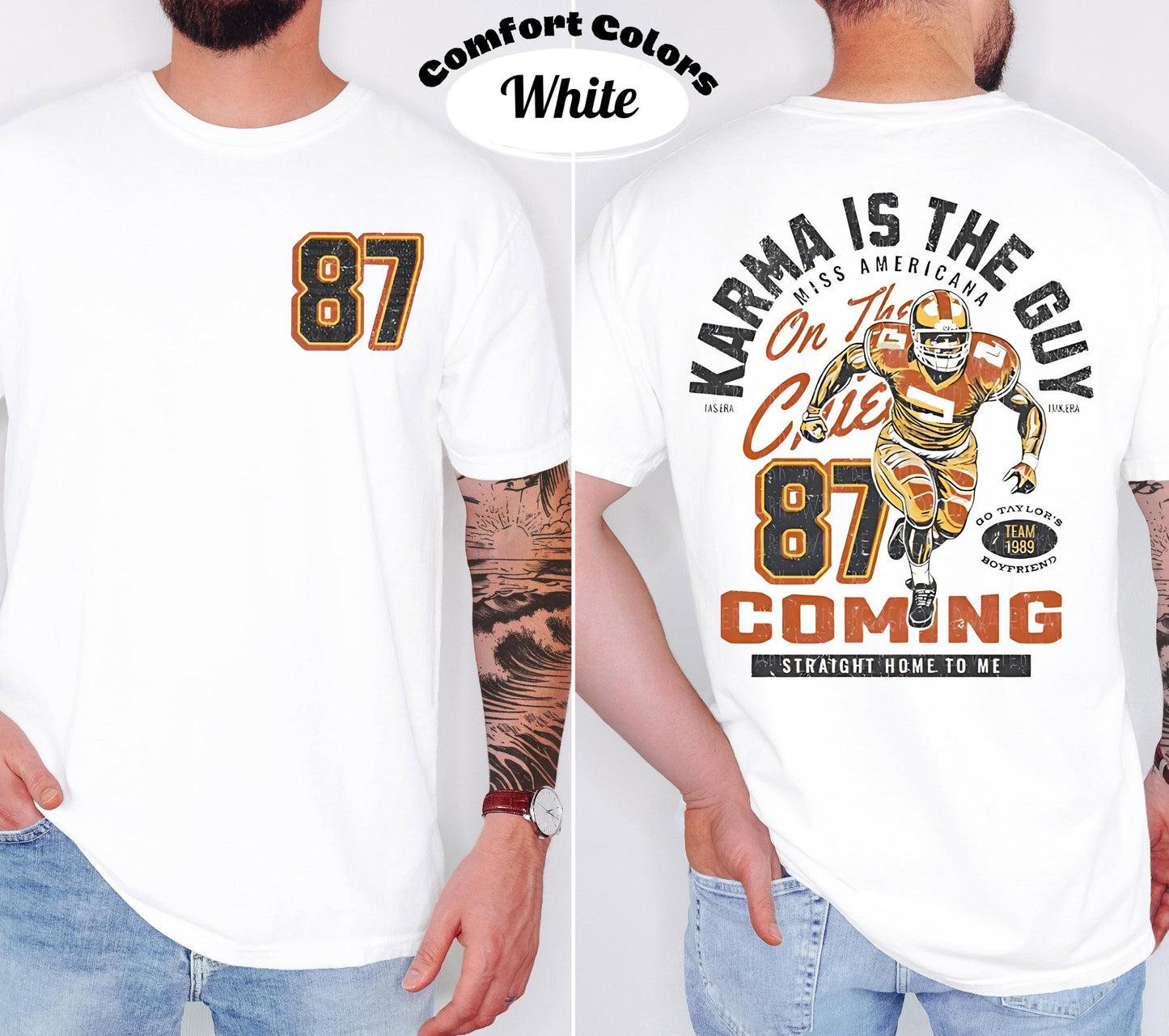 Comfort Colors Football Karma T-Shirt: Kansas City Chiefs Superbowl Tee