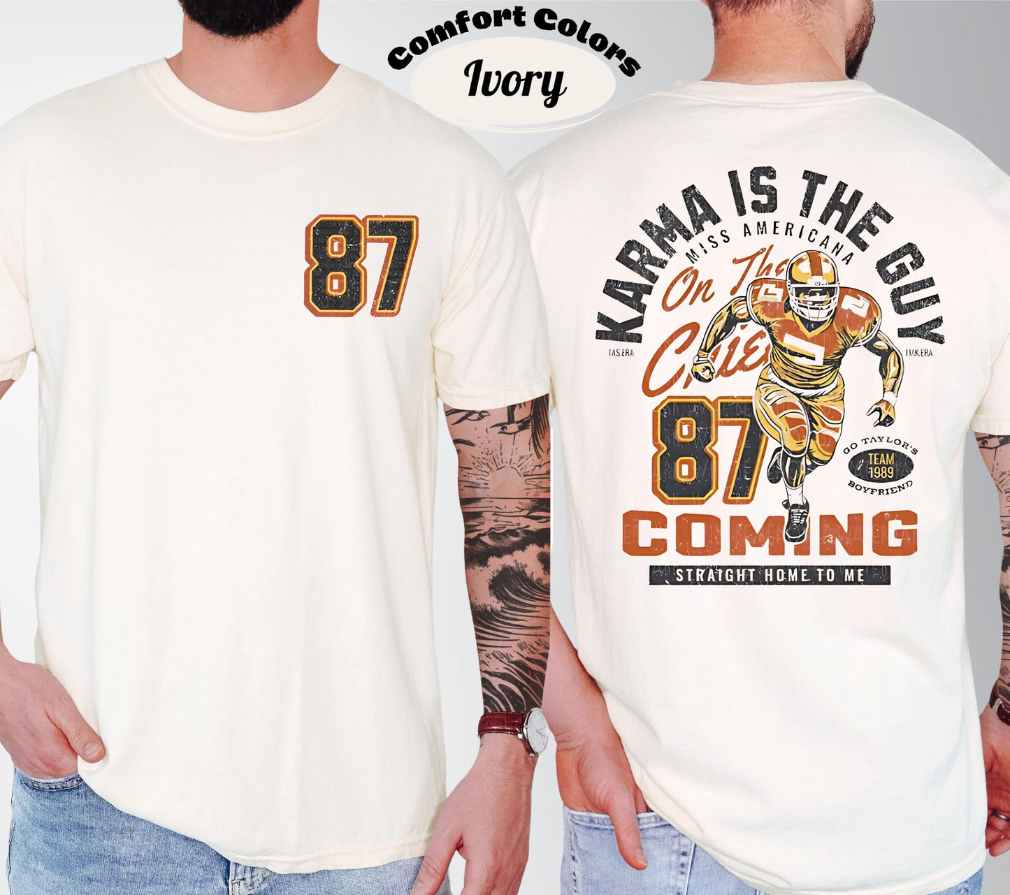 Comfort Colors Football Karma T-Shirt: Kansas City Chiefs Superbowl Tee