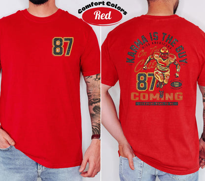 Comfort Colors Football Karma T-Shirt: Kansas City Chiefs Superbowl Tee