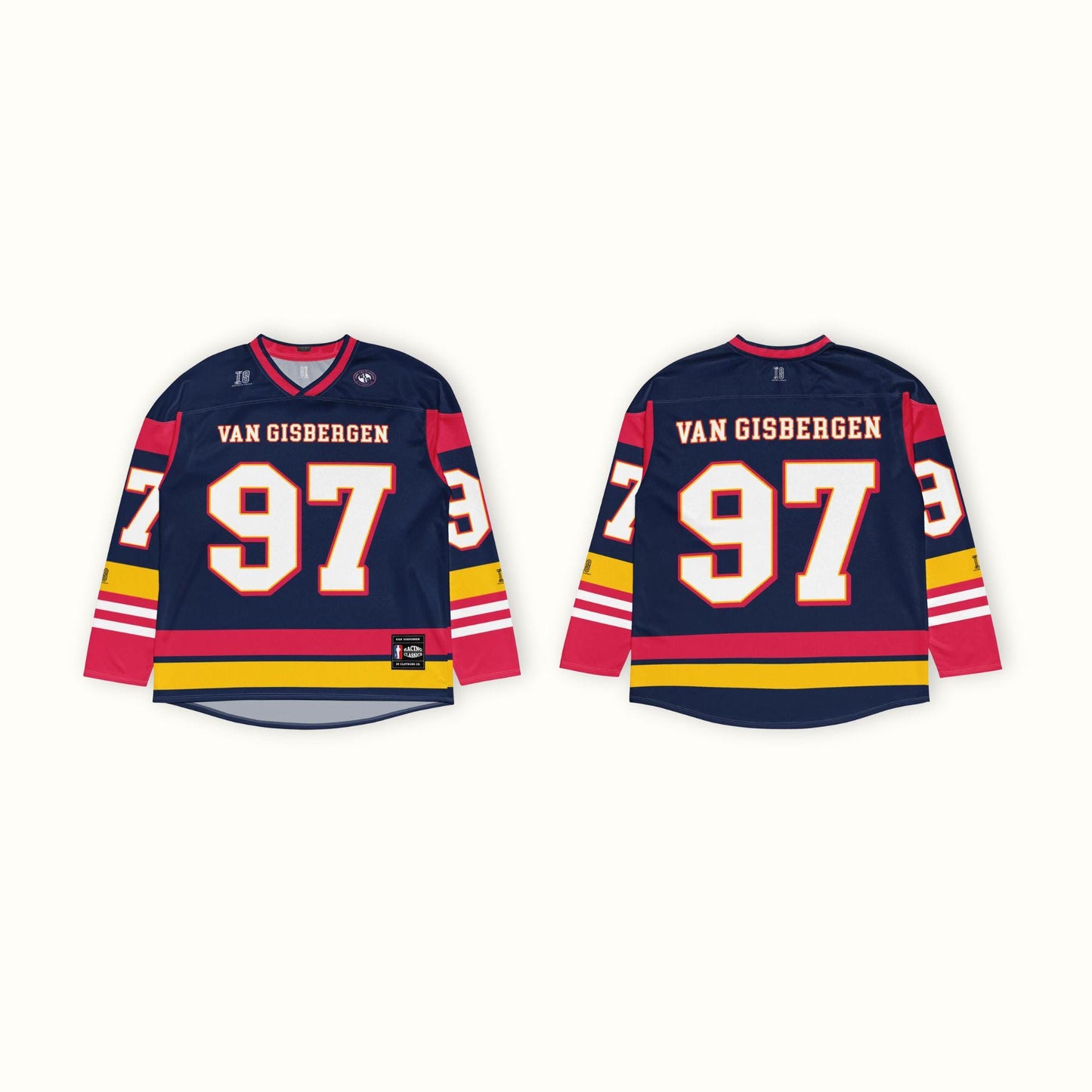 Racing #97 Inspired Oversized Unisex Hockey Jersey – Recycled Polyester Unisex Racing Top for Fans
