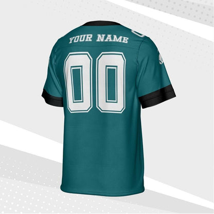 Personalized Eagle Green Football Jersey, Custom Shirt For Adult Kid, Game Day Outfit For American Football Fan, Gift for Him,Gift for her