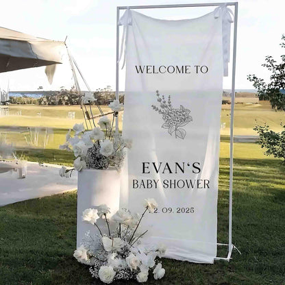 Baby Shower Sign, Fabric Baby Shower Sign, Hello Baby Sign Sign, Baby Shower Decorations, Baby Shower Welcome Sign, Oh Baby Welcome Sign